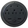 Kable Kontrol Kable Kontrol® Powertap Desk Outlet Power Grommet - 3 Power Outlets + 2 Powered USB GMPT-3